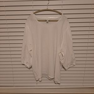 Plus Size 3/4 Sleeve Blouse